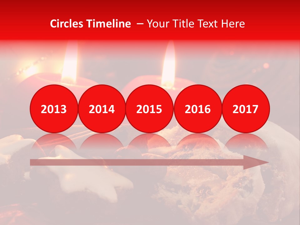 Tunnel Advent Cake PowerPoint Template