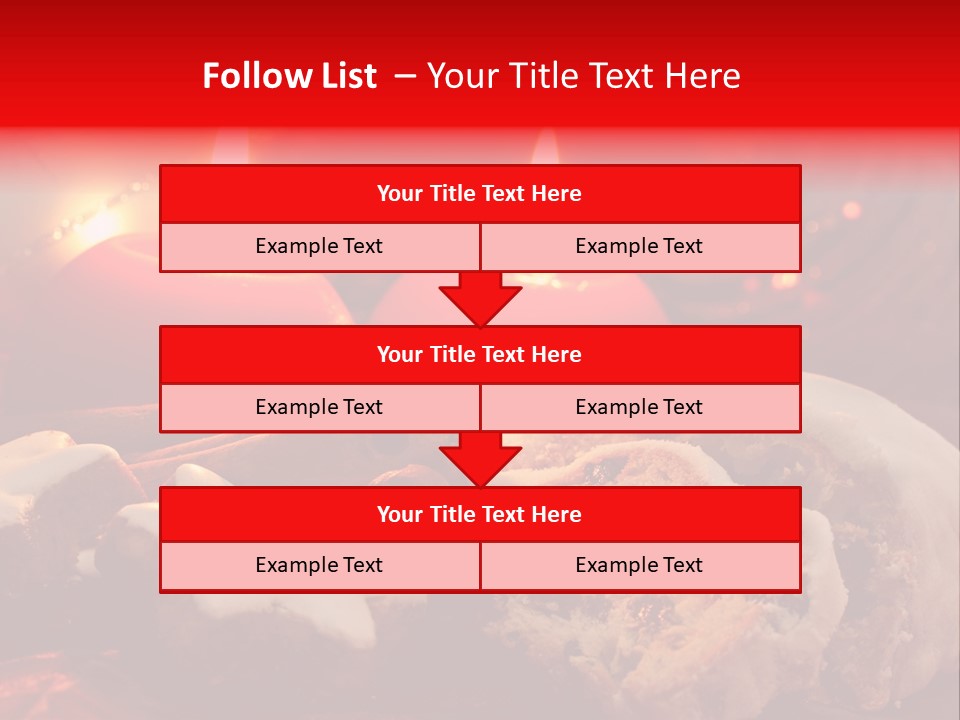 Tunnel Advent Cake PowerPoint Template