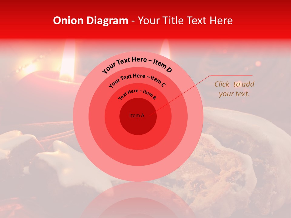 Tunnel Advent Cake PowerPoint Template