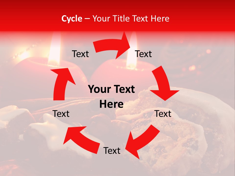 Tunnel Advent Cake PowerPoint Template