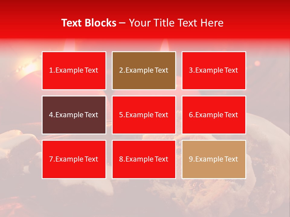 Tunnel Advent Cake PowerPoint Template