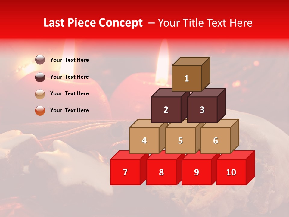 Tunnel Advent Cake PowerPoint Template
