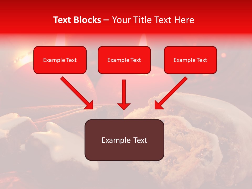 Tunnel Advent Cake PowerPoint Template