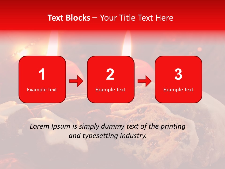 Tunnel Advent Cake PowerPoint Template