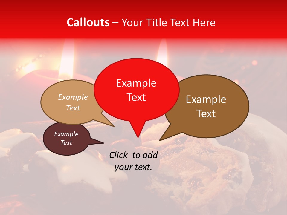 Tunnel Advent Cake PowerPoint Template