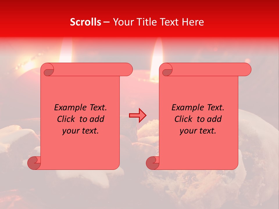Tunnel Advent Cake PowerPoint Template
