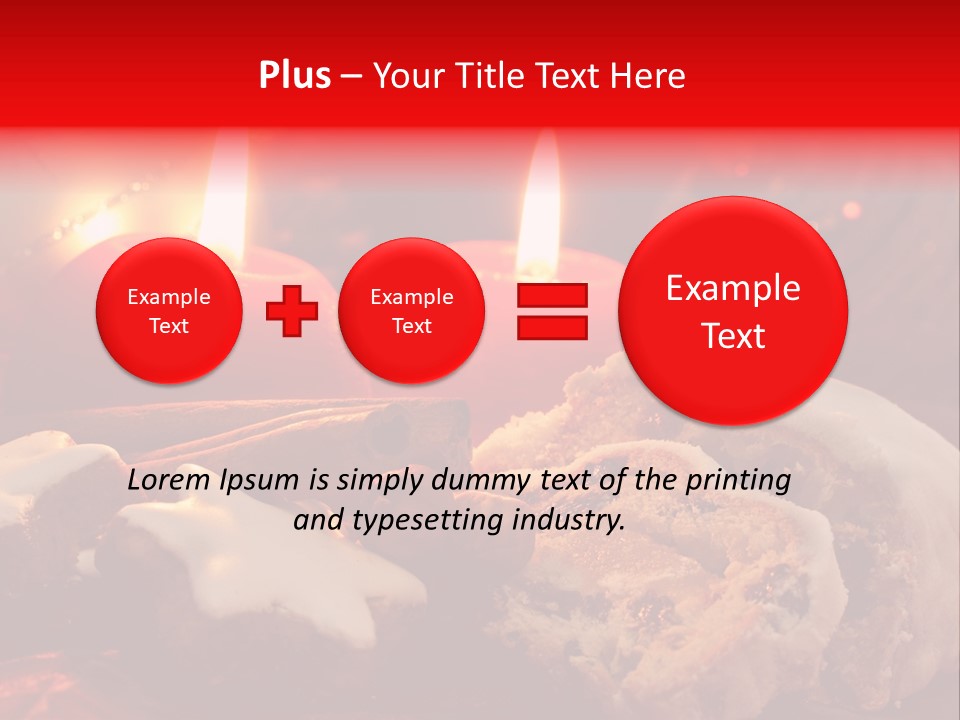 Tunnel Advent Cake PowerPoint Template