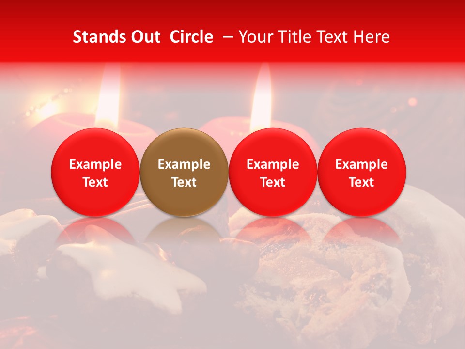 Tunnel Advent Cake PowerPoint Template