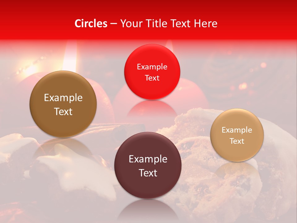 Tunnel Advent Cake PowerPoint Template