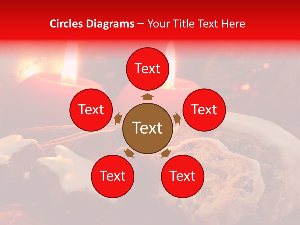 Tunnel Advent Cake PowerPoint Template