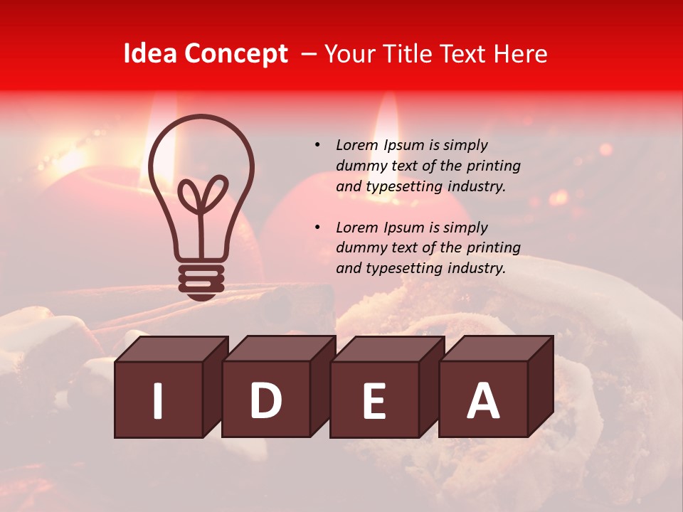 Tunnel Advent Cake PowerPoint Template