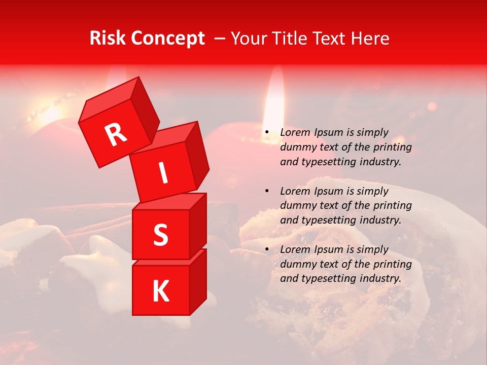 Tunnel Advent Cake PowerPoint Template