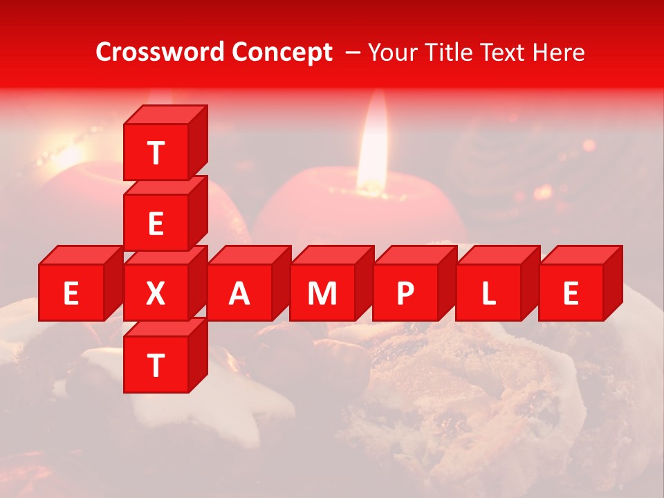 Tunnel Advent Cake PowerPoint Template