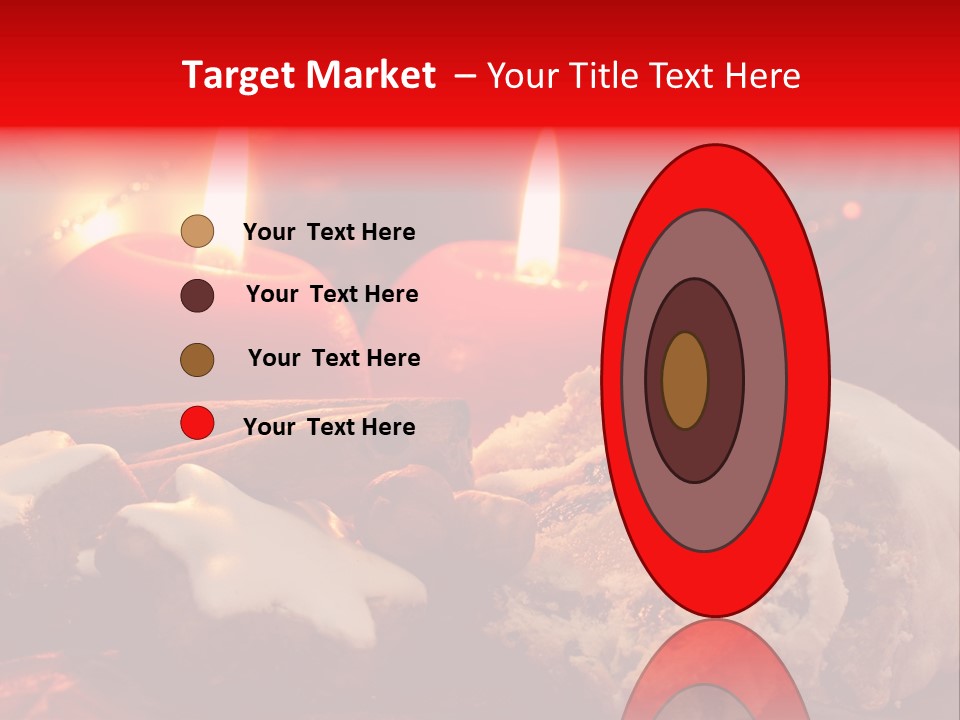 Tunnel Advent Cake PowerPoint Template