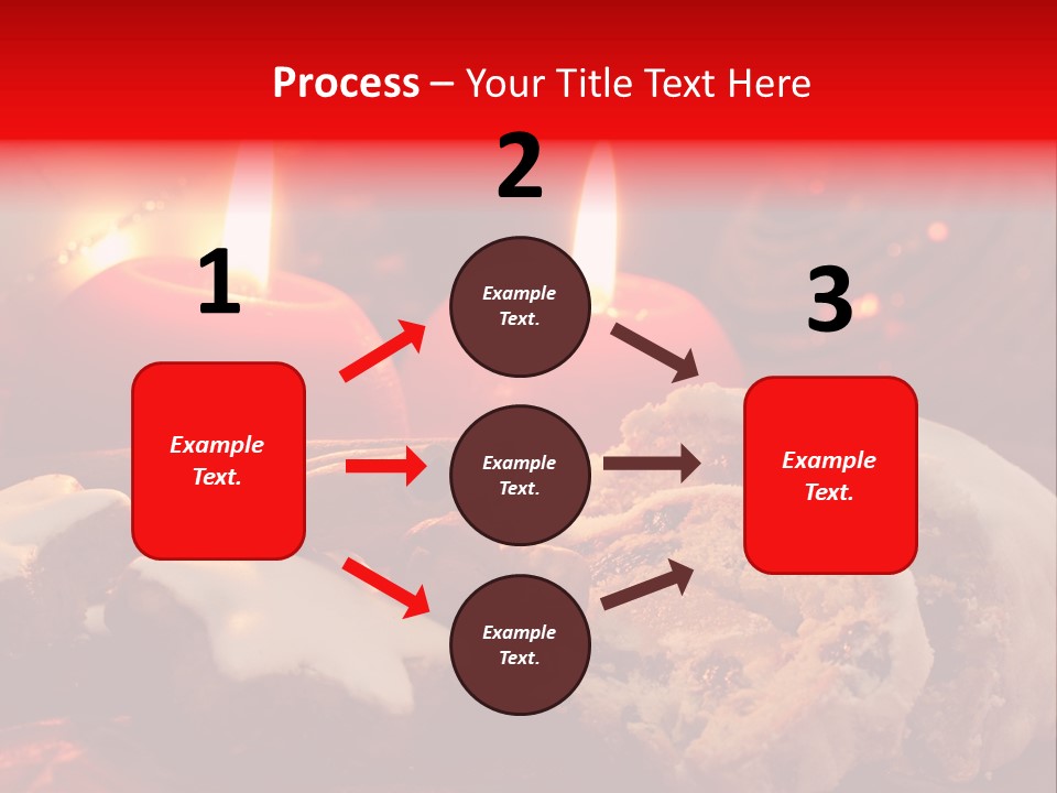 Tunnel Advent Cake PowerPoint Template