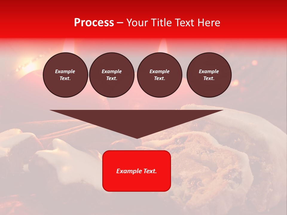 Tunnel Advent Cake PowerPoint Template