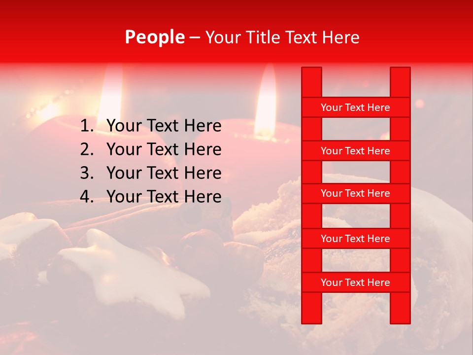 Tunnel Advent Cake PowerPoint Template