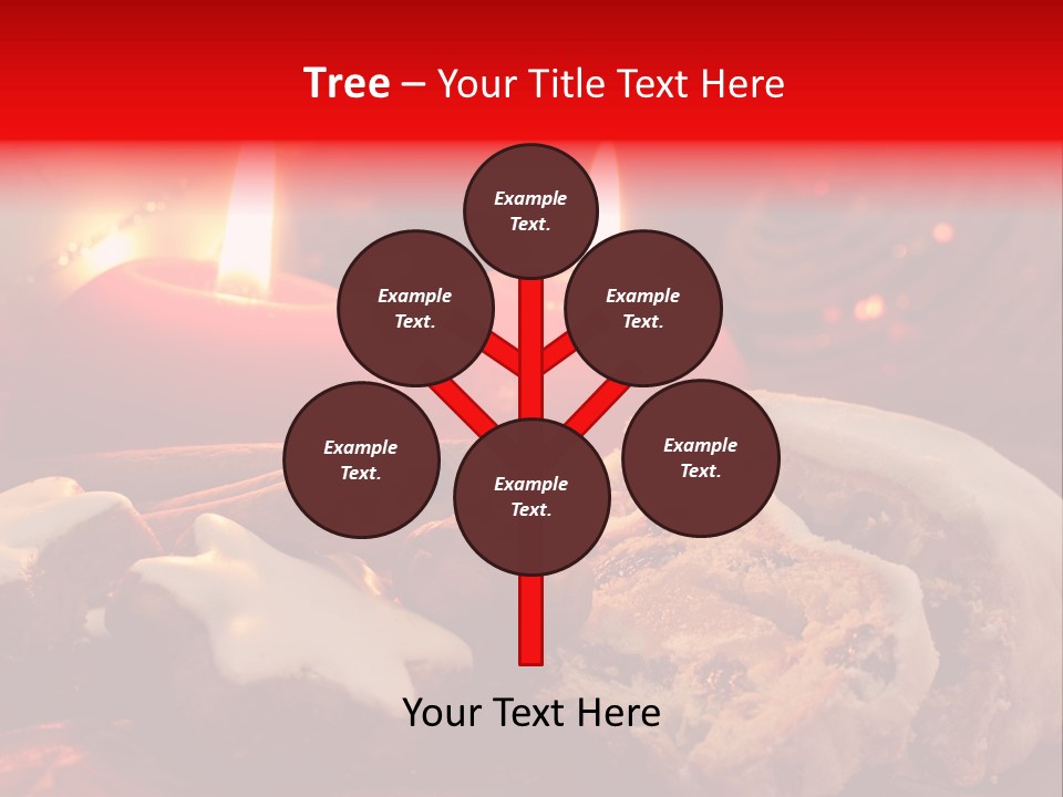 Tunnel Advent Cake PowerPoint Template