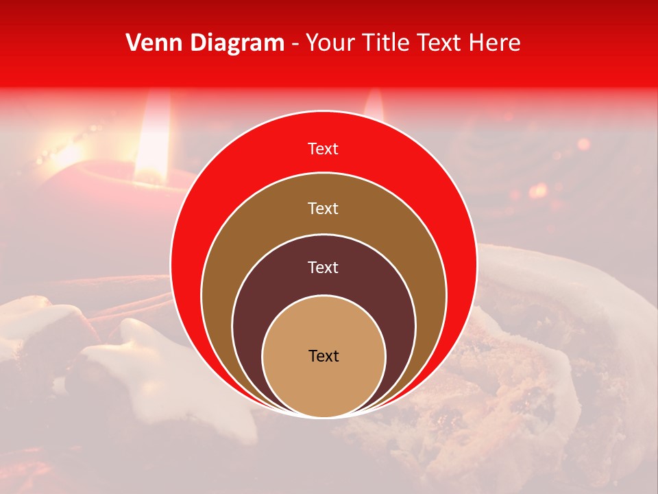 Tunnel Advent Cake PowerPoint Template