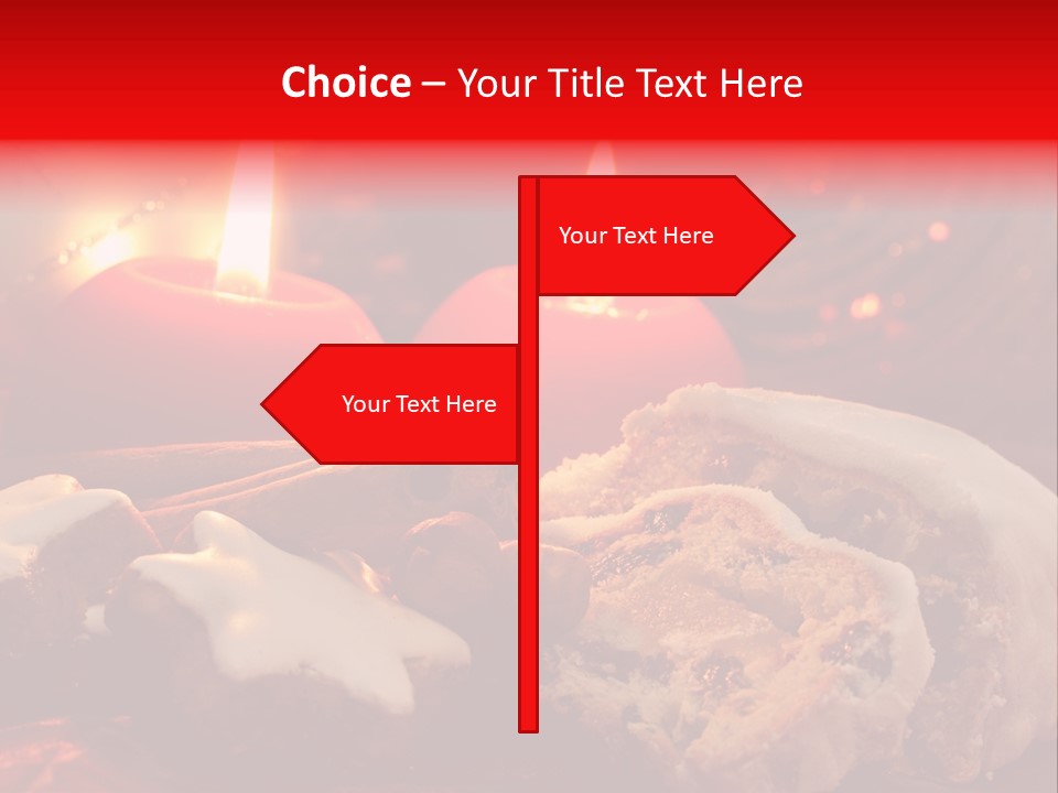 Tunnel Advent Cake PowerPoint Template