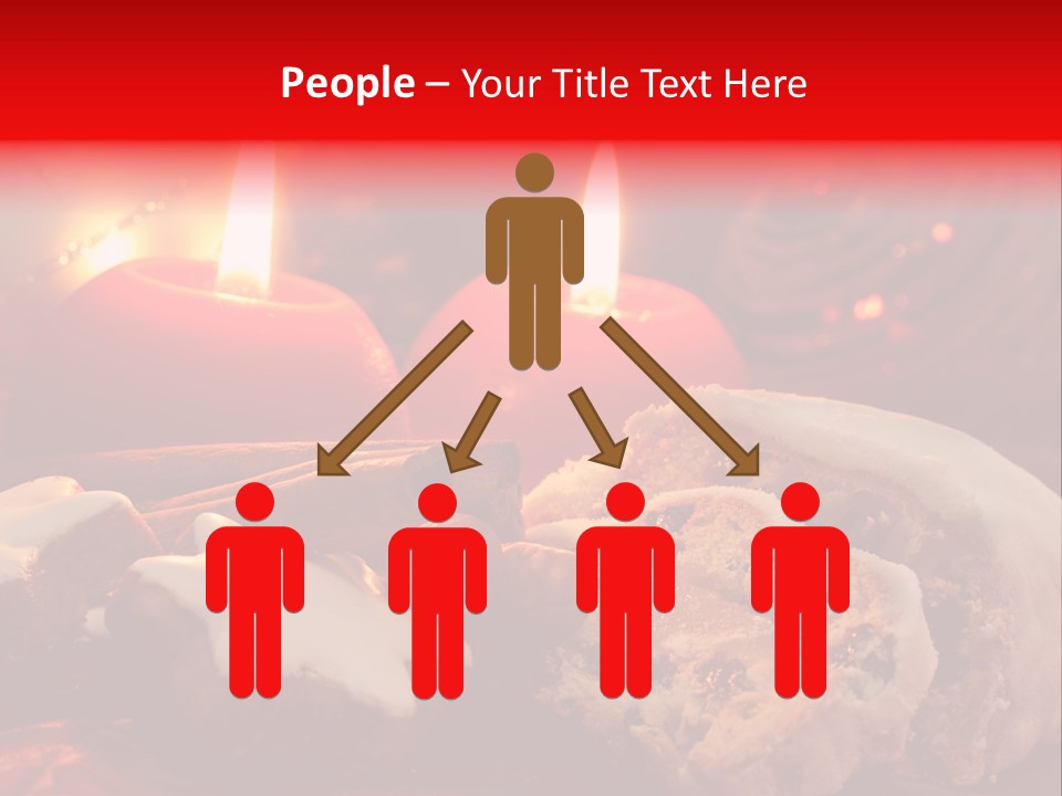 Tunnel Advent Cake PowerPoint Template