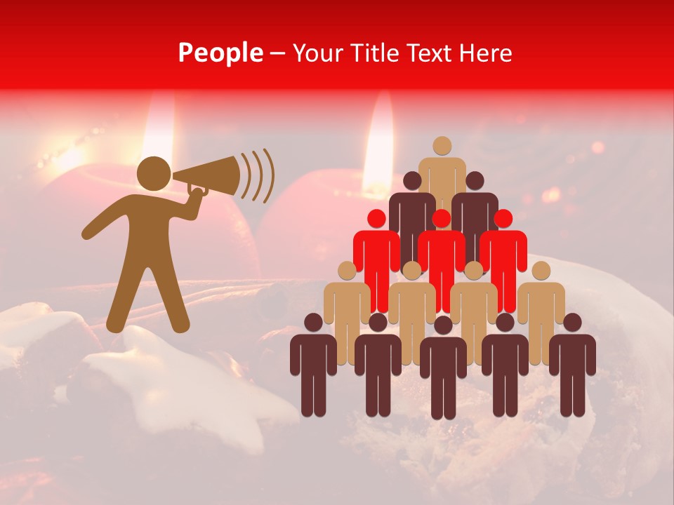 Tunnel Advent Cake PowerPoint Template