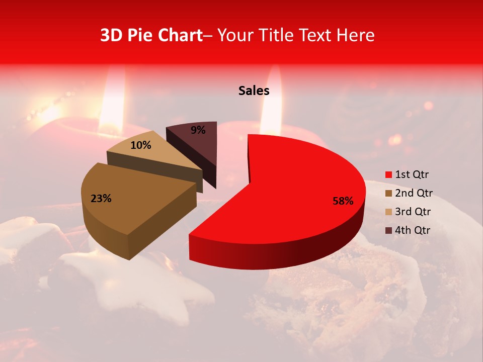 Tunnel Advent Cake PowerPoint Template