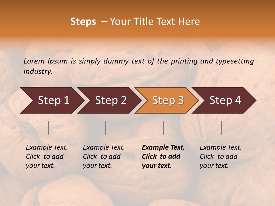 Shell Walnut Nut PowerPoint Template