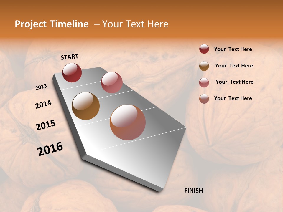 Shell Walnut Nut PowerPoint Template