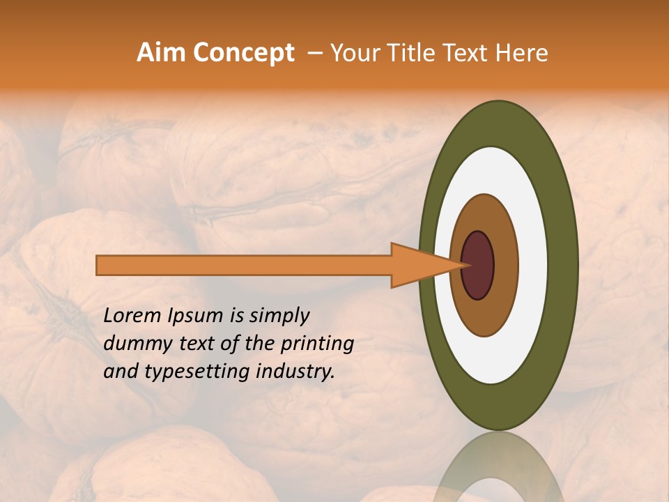 Shell Walnut Nut PowerPoint Template