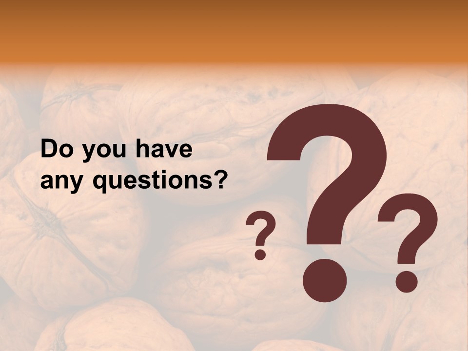 Shell Walnut Nut PowerPoint Template