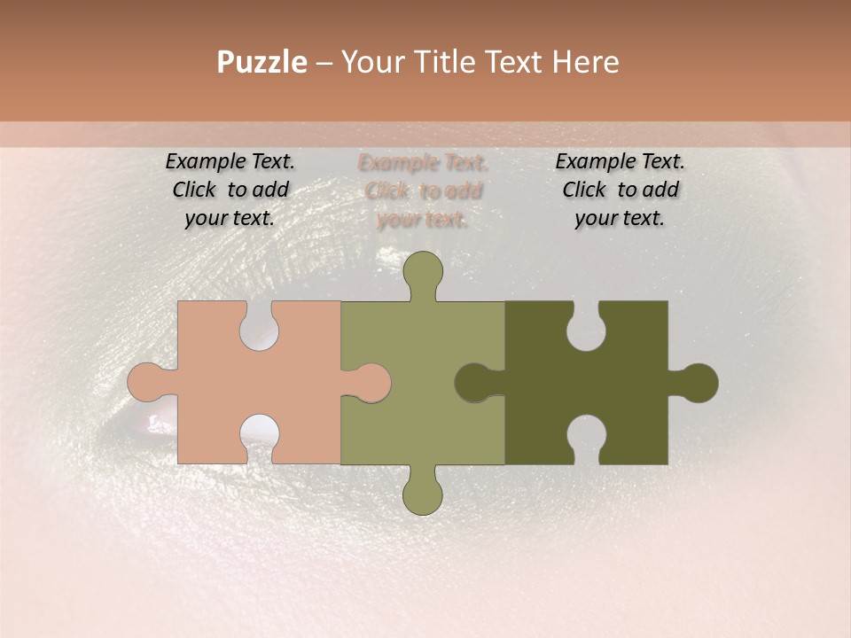 Eyeshadow Bright Female PowerPoint Template