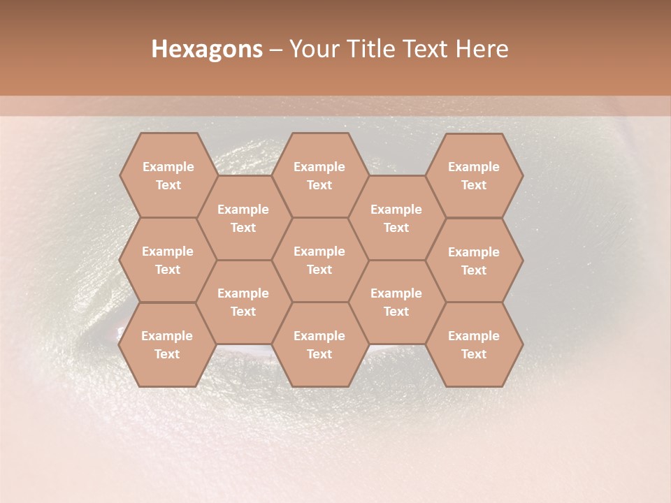 Eyeshadow Bright Female PowerPoint Template