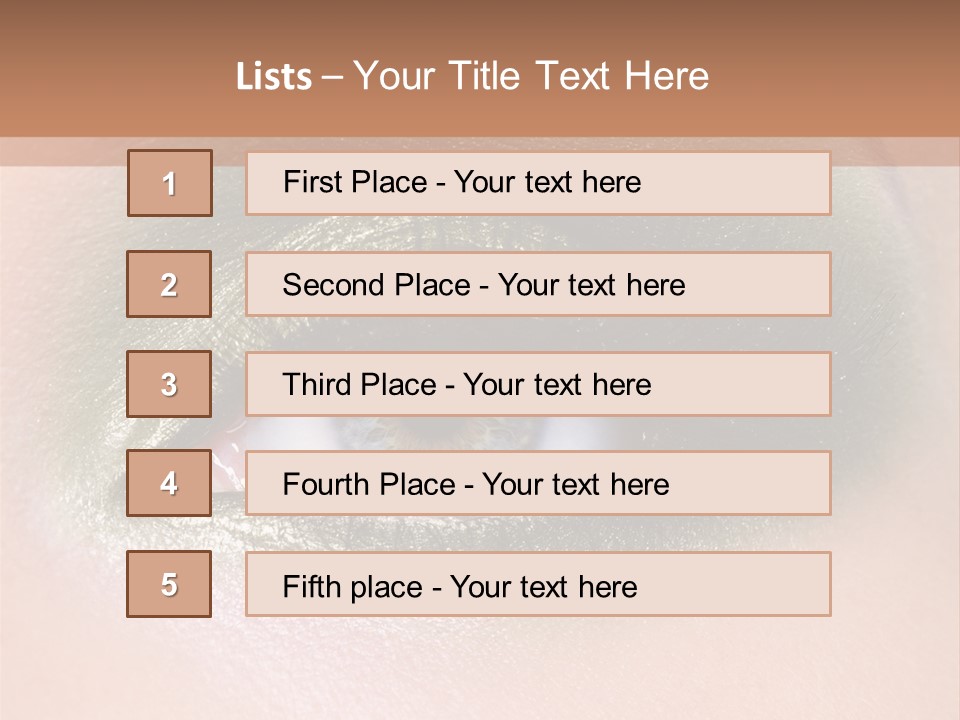 Eyeshadow Bright Female PowerPoint Template