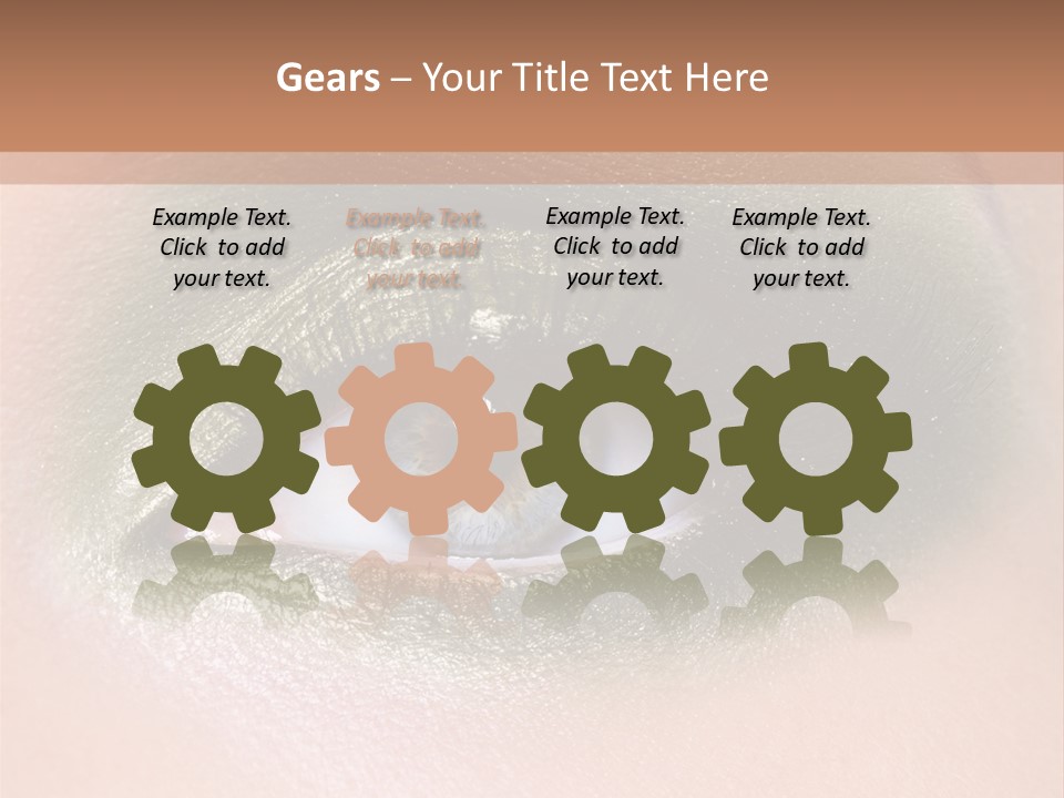 Eyeshadow Bright Female PowerPoint Template