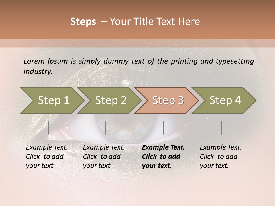 Eyeshadow Bright Female PowerPoint Template