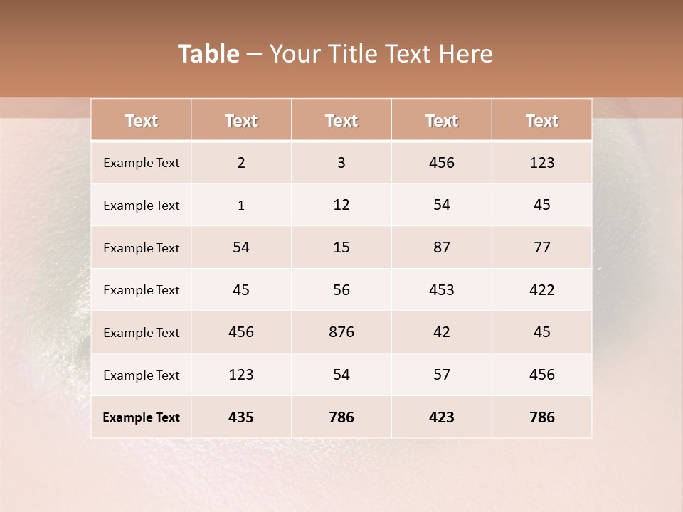 Eyeshadow Bright Female PowerPoint Template