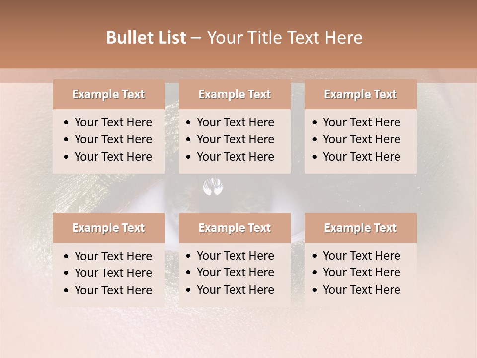 Eyeshadow Bright Female PowerPoint Template