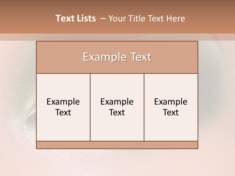 Eyeshadow Bright Female PowerPoint Template