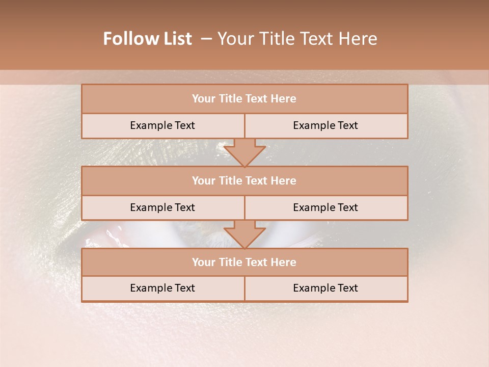 Eyeshadow Bright Female PowerPoint Template