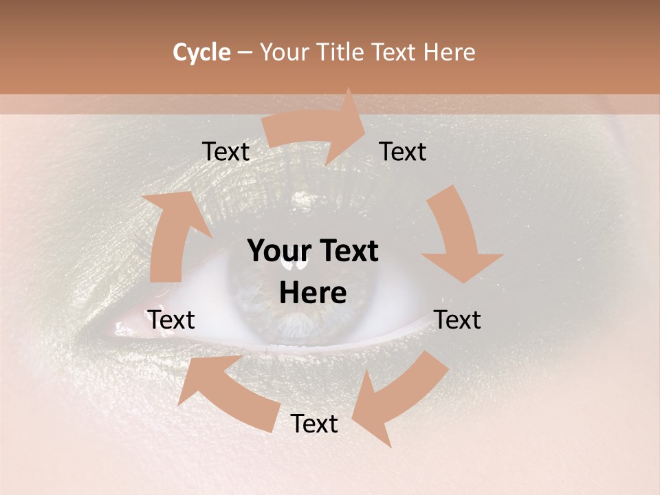 Eyeshadow Bright Female PowerPoint Template