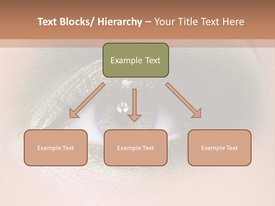 Eyeshadow Bright Female PowerPoint Template