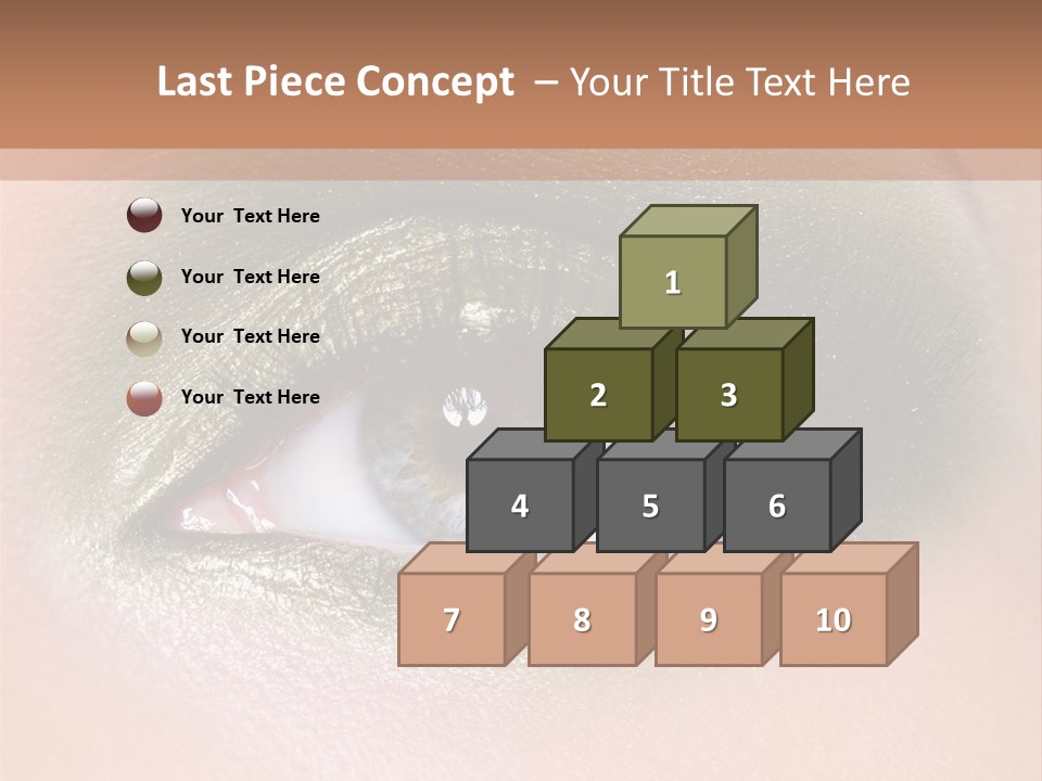 Eyeshadow Bright Female PowerPoint Template