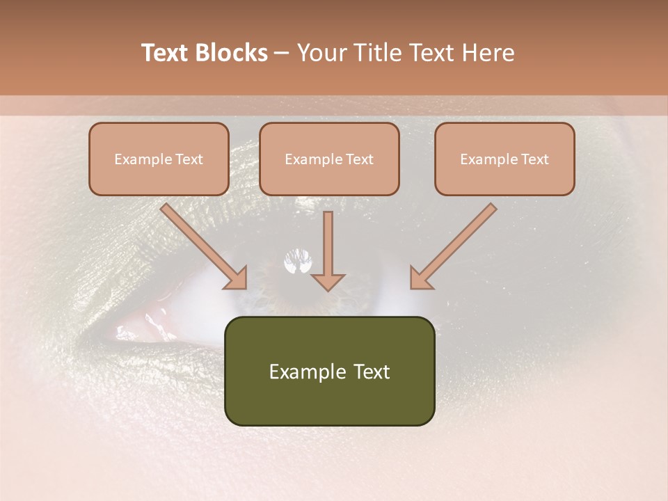 Eyeshadow Bright Female PowerPoint Template