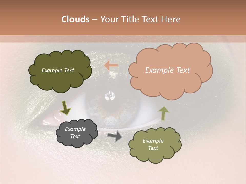 Eyeshadow Bright Female PowerPoint Template