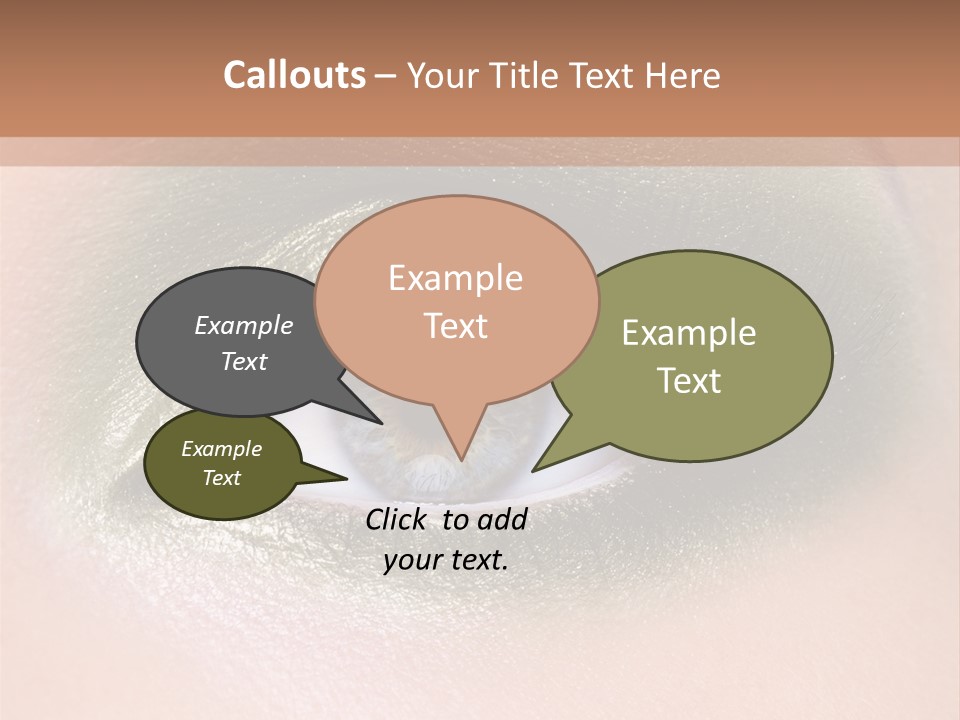 Eyeshadow Bright Female PowerPoint Template