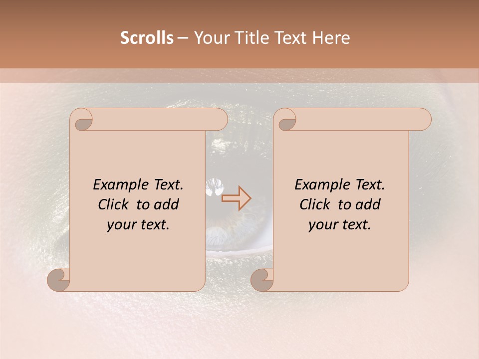 Eyeshadow Bright Female PowerPoint Template