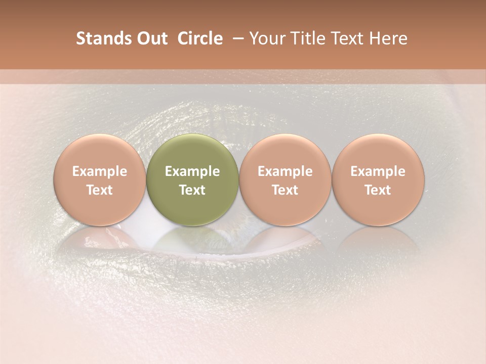 Eyeshadow Bright Female PowerPoint Template
