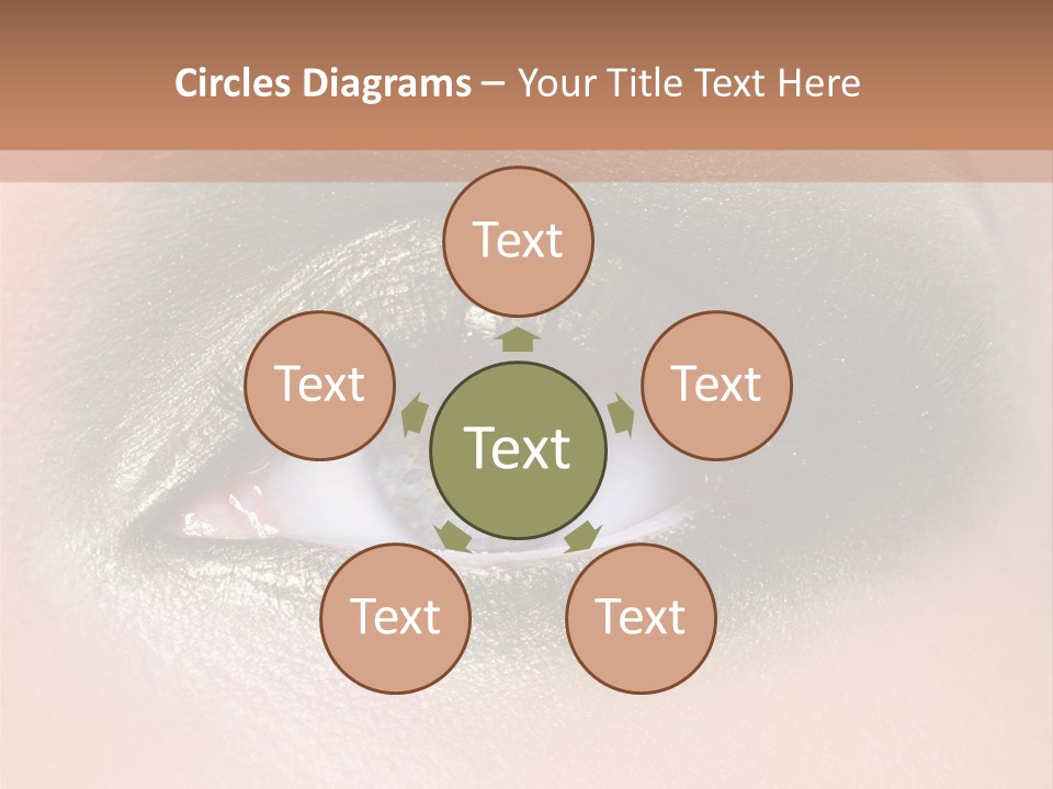 Eyeshadow Bright Female PowerPoint Template