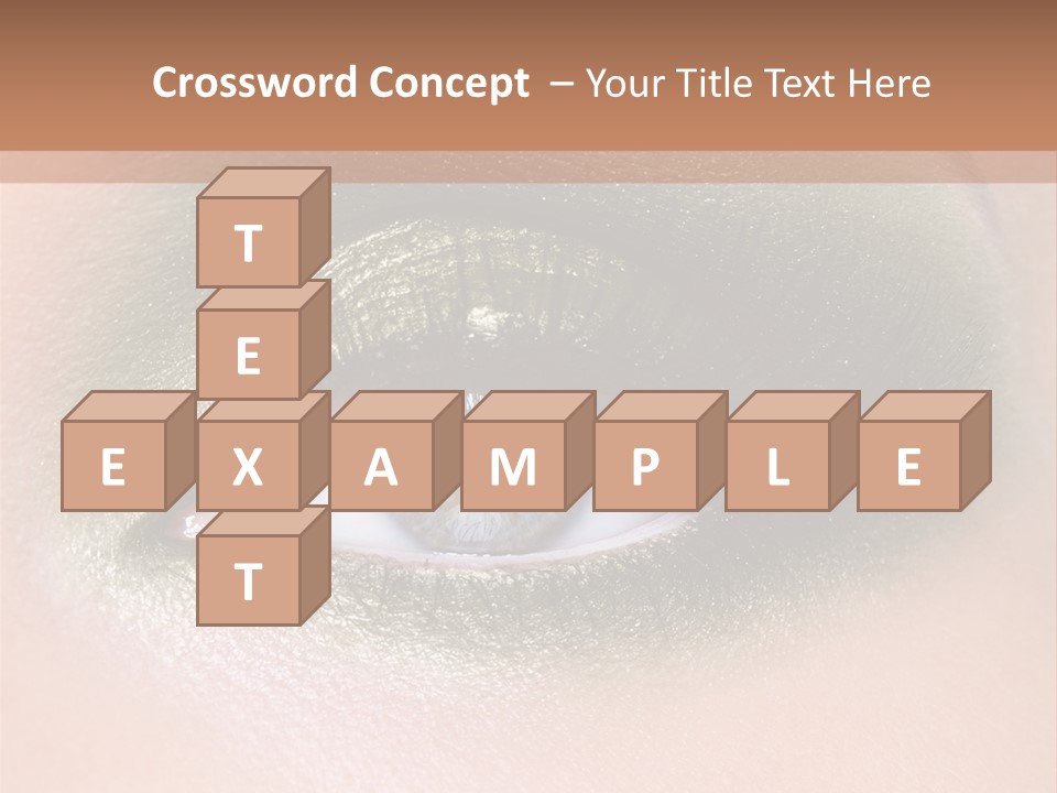 Eyeshadow Bright Female PowerPoint Template